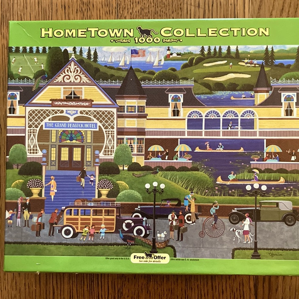 Roseart Hometown Collection Grand Peacock Hotel 1000 piece jigsaw puzzle